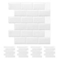 thumbnail image 1 of Self-Adhesive White Subway Tile Backsplash, Flexible and Smart Design for Quick Kitchen Transformations, Waterproof for Easy Cleaning on Smooth Indoor Walls, 1 of 6