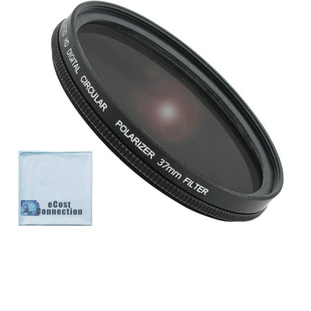 37mm Pro Series High Resolution Polarized Filter & an eCostConnection Microfiber Cleaning Cloth