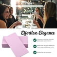 thumbnail image 3 of Colored Napkins - PINK - Decorative Dinner Napkins - Cloth Like and Disposable - Elegant & Durable - Soft & Absorbent - Versatile 16"x16" - Packaged for Easy Storage - Box of 50 - by SimuLinen, 3 of 7
