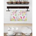 thumbnail image 3 of Happy Easter Kitchen Dish Towels for Drying Dishes Set of 3, Spring Watercolor Bunny Eggs Flower Grey Plaid Waffle Weave Microfiber Hand Tea Bathroom Towels Quick Dry & Absorbent Towel 15.7x23.6, 3 of 7