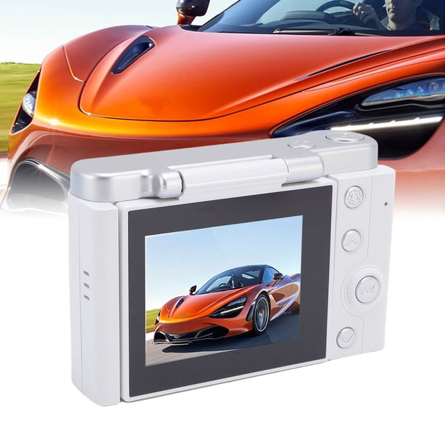Cámara Digital De 1080p Para Fotografía, Cámara De Vlogging De 12MP Con Pantalla De Volteo De 2.7" 180, Zoom Digital 8x, Cámaras De Video De Enfoque Automático Para