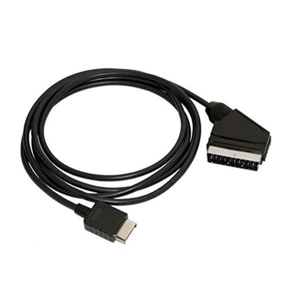 RUITROLIKER 1.8m RGB Scart Cable Cord TV AV Lead for PS1 PS2 PS3 Slim Line Console
