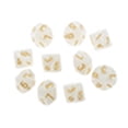 thumbnail image 4 of Huanledash 10Pcs Multi-sided Solid Color TRPG Game D10 Polyhedral Dice Party Props Gift, 4 of 8