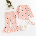 thumbnail image 2 of Gubotare Cute Outfits for Teen Girls Spring Fall Little Big Girls T Shirt and Jeans 2pcs Clothing Sets Fall Outfits for Toddler Girls Size 9 12 Months (Pink,9-12 Months), 2 of 9
