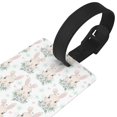 thumbnail image 3 of Kdxio Rabbit And Flower Luggage Tags Privacy Cover ID Label Suitcase Tags Identifiers For School Bags,Suitcases, 3 of 7