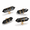 Black, variant on 4 Pack Black Hexagonal Crystal Glass Drawer Knobs Cabinet Hardware for Dresser Kitchen