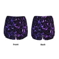 thumbnail image 5 of Picia Galaxy Lightning Pattern Women's 2 in 1 Athletic Running Shorts High Waisted Workout Casual Gym Sweat Shorts with Comfy Liner Zipper Pockets-Large, 5 of 9