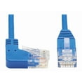 thumbnail image 2 of Tripp Lite 7ft RJ-45 Cat6 Right Angled UTP Slim Molded Cable Blue N204S07BLRA, 2 of 5