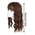 Water Wavy Wool Curl Long Curl Hair Cover Cover White Hair Supplement