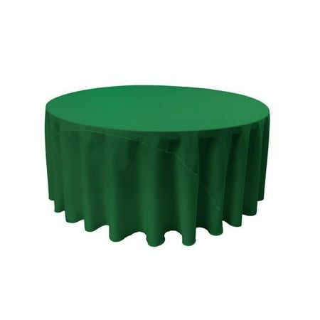 

TCpop120R-GreenEmP32 Polyester Poplin Tablecloth Emerald Green - 120 in. Round