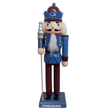 Colorado Avalanche 12 Wooden Nutcracker Statue