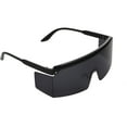 thumbnail image 3 of Flat Top Oversized Shield Rimless Wrap Square Sunglasses UV400, 3 of 22