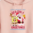 thumbnail image 3 of SpongeBob SquarePants - Seasons Greetings Bikini Bottom - Juniors Cropped Pullover Hoodie, 3 of 6