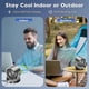 thumbnail image 3 of 173x138x190mm Desk Fan Quiet Wall-Mounted Table Fan with Turbo Airflow 100-Speed Digital Display & 105 Adjustable Tilt Rechargeable Battery for Home O, 3 of 5