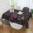 thumbnail image 2 of Yayeee Tablecloths 54" x 72" Rectangle Wrinkle Resistant Party Table Cover, Dark Purple Floral Pattern, 2 of 8