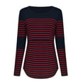 thumbnail image 2 of breaise Women's Nursing Tops Color Block Maternity Long Sleeve Shirts for Breastfeeding Shirts Double Layer Pregnancy Tee Mama Clothes, 2 of 6