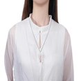 thumbnail image 2 of (C)3pcs Tree Of Life Clear Quartz Crystal Pendant Necklace Silver Wire Wrapped Gemstone Healing Point Chakra Quartz Necklace for Women Men, 2 of 5