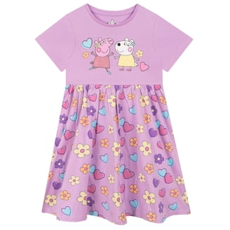 Peppa Pig Girls Short Sleeve Dress, Kids Birthday Outfit with Skirt, Sizes 2T-8 - Walmart.com Peppa Pig Girls Short Sleeve Dress, Kids Birthday Outfit with Skirt, Sizes 2T-8 - Walmart.com