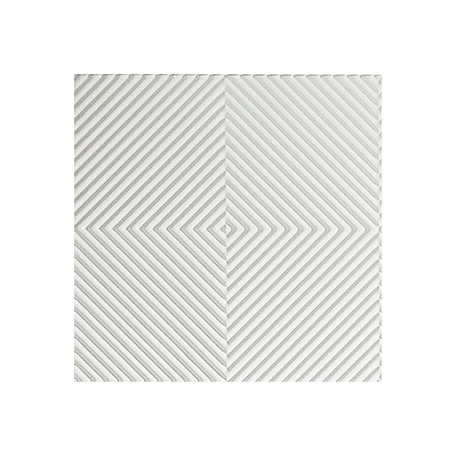 FASÄDE Easy Installation Quattro Matte White Wall Panel Sample (12" X 12" Sample)