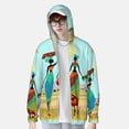 thumbnail image 2 of Balery African Women Sudadera ligera de manga larga con capucha y protección solar UPF 50+ para hombre y mujer, ideal para pesca y running-3X-Large, 2 of 7