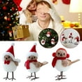 thumbnail image 6 of Plush Lifelike Mini Bird Christmas Tree Hanging Pendant for Holiday Decor and DIY Projects, 6 of 9