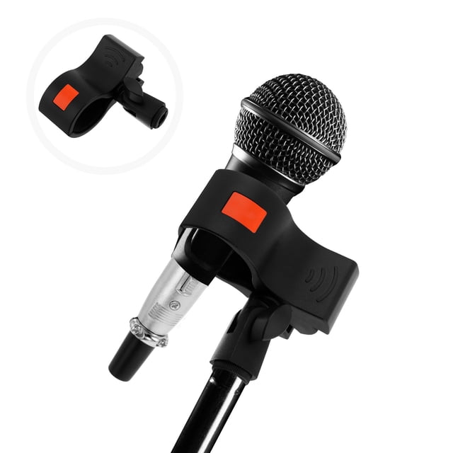 YSNOOWE Porta Micrófono Negro Universal Con Clip De Resorte Fácil De Instalar Para Grabaciones