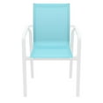thumbnail image 6 of Compamia Pacific Sling Arm Chair White Frame Turquiose Sling, Set of 2, 6 of 7