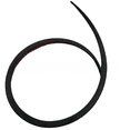 thumbnail image 2 of Tira de goma anticolisión para modificación de la cola del coche, cejas de rueda de coche de fibra de carbono de dos puntas, 2 of 2