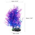 thumbnail image 2 of Unique Bargains 1 Pcs Aquarium Plants Tree Decorations Fish Tank Aquatic Plant Purple 7.87", 2 of 6