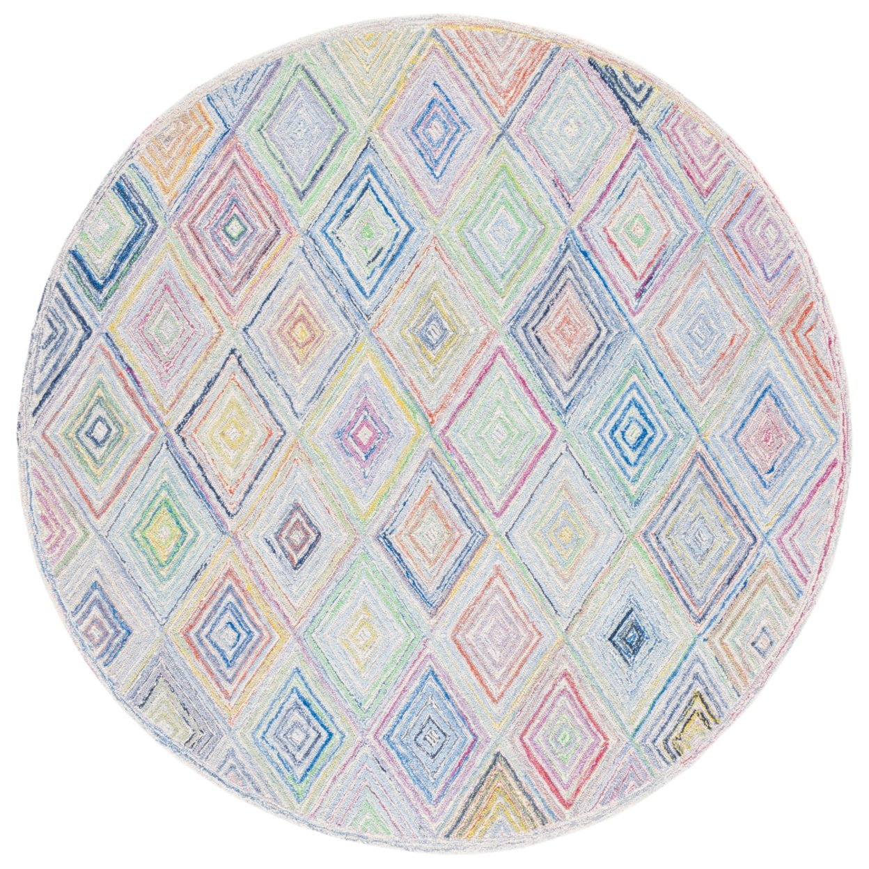 SAFAVIEH Metro Bronte Diamond Area Rug, Blue/Green, 8' x 10'