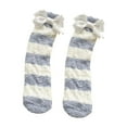 thumbnail image 2 of Womens Fuzzy Socks Cozy Winter Warm Soft Cute Bowknot Fuzzy Home Slipper Socks, 2 of 3