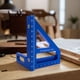 thumbnail image 1 of Regla de aleación de aluminio para carpintero ingeniero (azul), 1 of 7