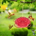 thumbnail image 5 of Red Flower Hummingbird Feeder - Outdoor Hanging Bird Feeder with UV-Resistant Design, Easy to Clean, 5 of 6