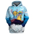 thumbnail image 4 of 2024 Primavera y otoño Nuevas sudaderas con capucha para niños, sudaderas deportivas casuales de calle para niños y niñas, estampado 3D de estrellas para bebés, 4 of 4
