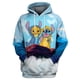 thumbnail image 5 of 2024 Primavera y otoño Nuevas sudaderas con capucha para niños, sudaderas deportivas casuales de calle para niños y niñas, estampado 3D de estrellas para bebés, 5 of 5