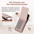 thumbnail image 3 of Funda DREAMME para iPhone 17 Pro Max con cartera, RFID, color oro rosa, 3 of 9