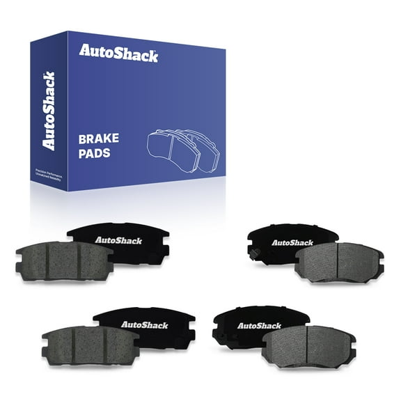 AutoShack Front & Rear Ceramic Brake Pad Set | Replacement for 2010-2017 Chevrolet Equinox 2010-2017 GMC Terrain | 8-PC