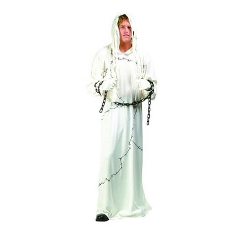 Ghost With Chains Costume - Size Adult Standard