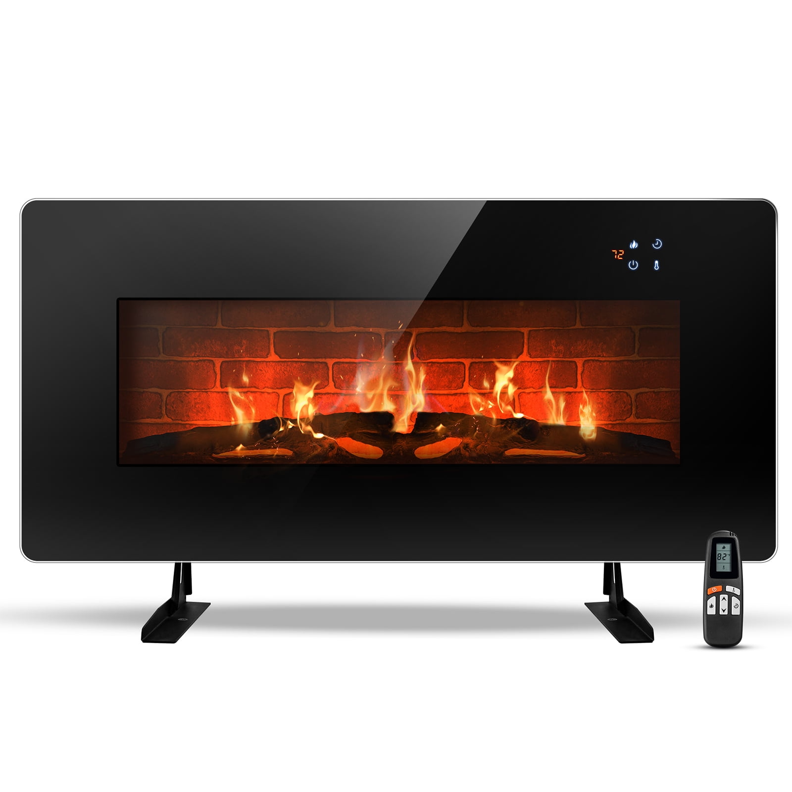 NookNova 36'' Electric Fireplace, Freestanding & WallMounted Fireplace