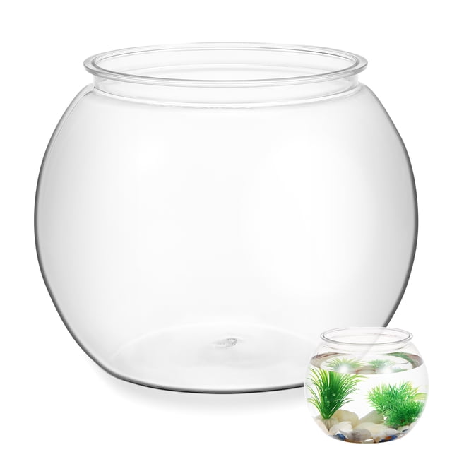 Réservoir d'Aquarium Transparent Réservoir Betta Multifonction Réservoir de Poissons Rouges de Bureau Déco de Bureau