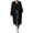 Black-06, variant on Perfectbot Women's Full Zip Maxi Length Hooded Sweatshirt Coat, Oversized Drop Shoulder Long Hoodie Duster Jacket