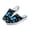 Blue Butterfly Print, variant on Rainbow Heart Mesh Slip On Clogs | Breathable Lightweight Summer Shoes | Unisex Comfortable Casual Walking Mules