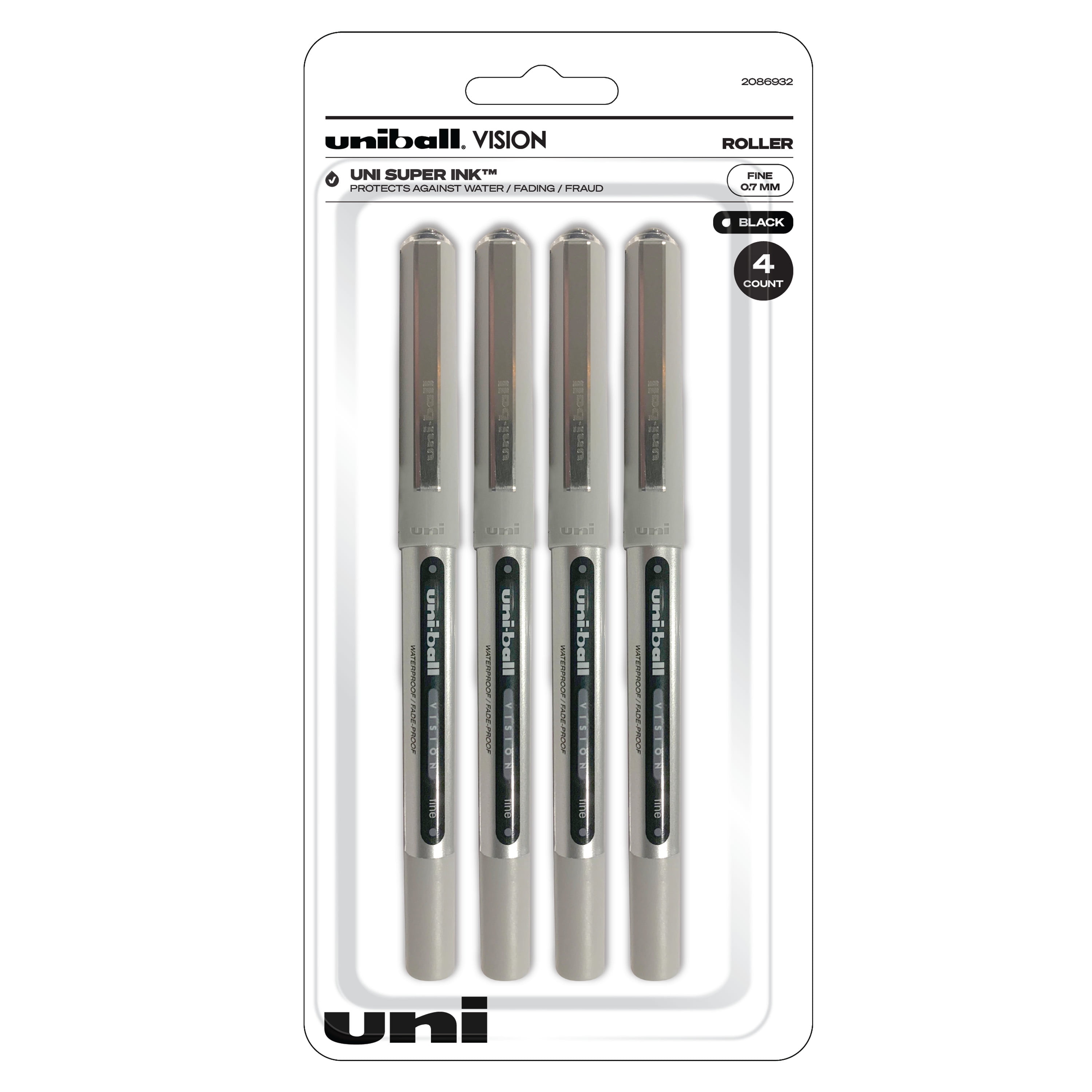 uni-ball Vision Rollerball Pens Fine Point 0.7mm 12 Count Assorted Colors 