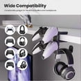 thumbnail image 3 of Gaming Headset Stand Controller Holder 360-Degree Rotating Universal PC Gaming Accessories Controller Headset Stand Storage Stand Black, 3 of 3