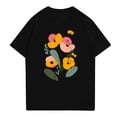 thumbnail image 3 of NAMTYQX Tshirts Shirts for Men Baggy Patterned Lightweight Crew Neck Soft Casual Plus Size Hawaiian Breathable Short Sleeve Men's T-Shirts Black Size S, 3 of 5