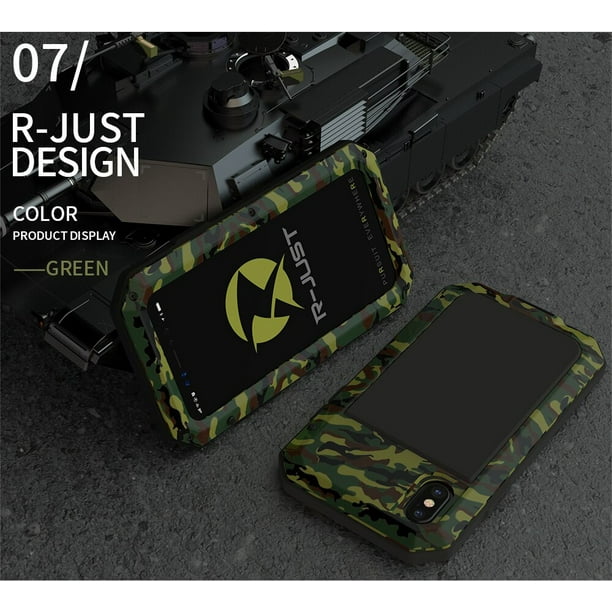 Funda de teléfono de aluminio y Metal resistente para iPhone 14 13 12 11 Pro Max XR XS 6 6S 7 8 Plus X SE Doom Armor, funda a prueba de golpes Tan Jianjun unisex