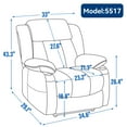 thumbnail image 2 of Power Lift Recliner Chair with Heated and Massage, Chenille Fabric Lift Chairs for Living Room w/USB & Type-C Ports, Side Pockets & Stainless Steel Cup Holders, 2 of 11