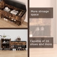 thumbnail image 4 of ZOPEND 50" Entryway Shoe Bench with Hidden Storage,Shoe Organizer Storage Bench with Shelf and Cabinet Entryway Bench for Bedroom Living Room and Hallway, 4 of 7