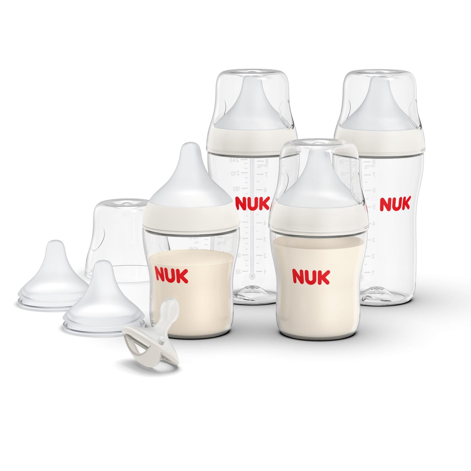 NUK Perfect Match Anti-Colic Baby Bottle and Pacifier First Year Gift Set, 7 Piece