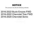 thumbnail image 2 of Kugel Front Rear Wheel Bearing and Hub Assembly Kit for Car Buick Encore Chevrolet Trax Sonic - Left Right Side (Driver Passenger) K70-101904, 2 of 8
